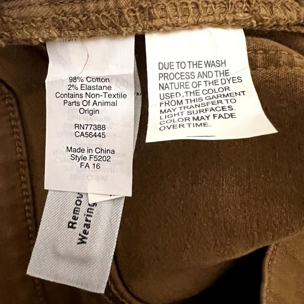 Madewell 9 High Riser Skinny Skinny‎ Jeans Brown Tobacco Size 31 F5202 Women - Picture 8 of 8